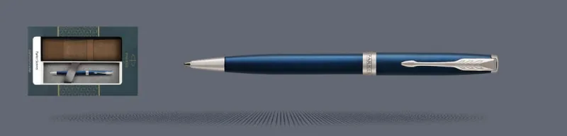 Zestaw Długopis Parker Sonnet Core Niebieski Satynowy Lakier CT + Etui Kolor - 1931536