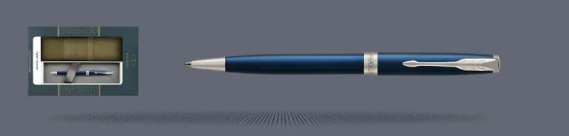 Zestaw Długopis Parker Sonnet Core Niebieski Satynowy Lakier CT + Etui Kolor - 1931536
