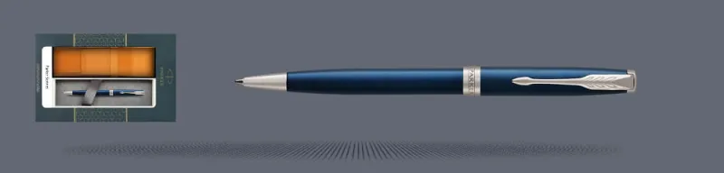 Zestaw Długopis Parker Sonnet Core Niebieski Satynowy Lakier CT + Etui Kolor - 1931536