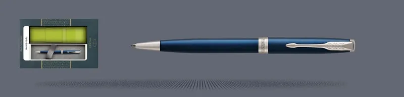 Zestaw Długopis Parker Sonnet Core Niebieski Satynowy Lakier CT + Etui Kolor - 1931536
