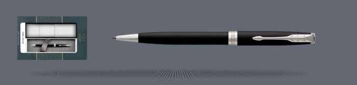 Zestaw Długopis Parker Sonnet Core Czarny Mat CT + Etui Kolor - 1931524