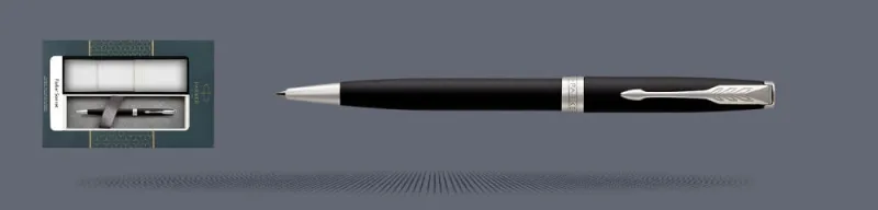 Zestaw Długopis Parker Sonnet Core Czarny Mat CT + Etui Kolor - 1931524