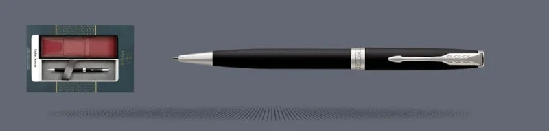 Zestaw Długopis Parker Sonnet Core Czarny Mat CT + Etui Kolor - 1931524