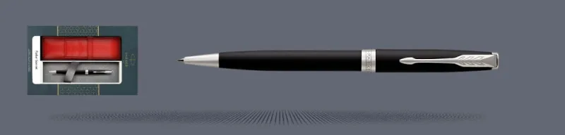 Zestaw Długopis Parker Sonnet Core Czarny Mat CT + Etui Kolor - 1931524