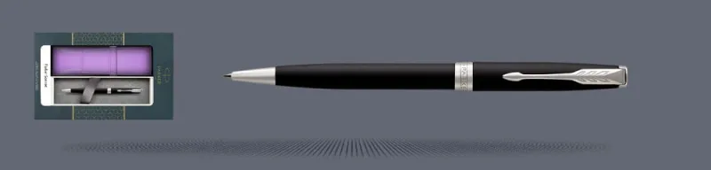 Zestaw Długopis Parker Sonnet Core Czarny Mat CT + Etui Kolor - 1931524