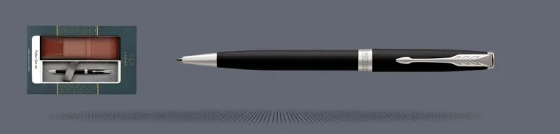Zestaw Długopis Parker Sonnet Core Czarny Mat CT + Etui Kolor - 1931524