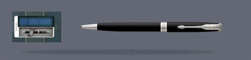 Zestaw Długopis Parker Sonnet Core Czarny Mat CT + Etui Kolor - 1931524