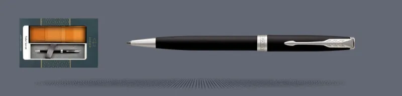 Zestaw Długopis Parker Sonnet Core Czarny Mat CT + Etui Kolor - 1931524