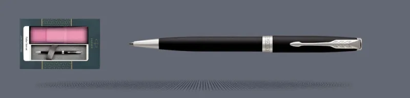 Zestaw Długopis Parker Sonnet Core Czarny Mat CT + Etui Kolor - 1931524