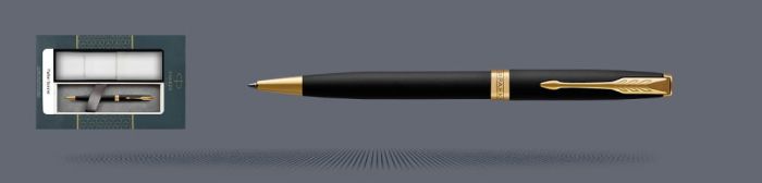 Zestaw Długopis Parker Sonnet Core Czarny Mat GT + Etui Kolor - 1931519