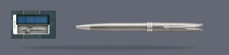 Zestaw Długopis Parker Sonnet Core Satynowa Stal CT + Etui Kolor - 1931512
