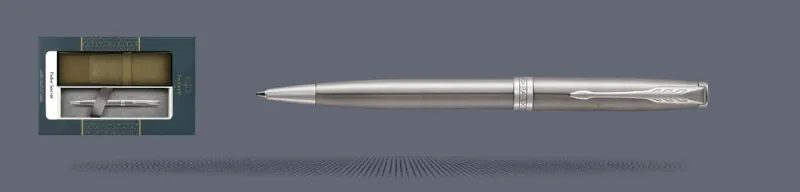 Zestaw Długopis Parker Sonnet Core Satynowa Stal CT + Etui Kolor - 1931512