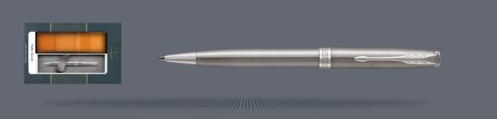 Zestaw Długopis Parker Sonnet Core Satynowa Stal CT + Etui Kolor - 1931512