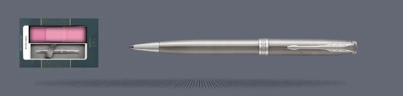 Zestaw Długopis Parker Sonnet Core Satynowa Stal CT + Etui Kolor - 1931512