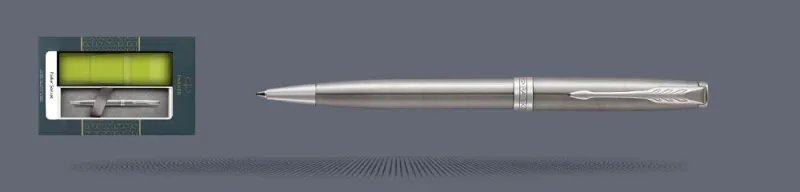 Zestaw Długopis Parker Sonnet Core Satynowa Stal CT + Etui Kolor - 1931512