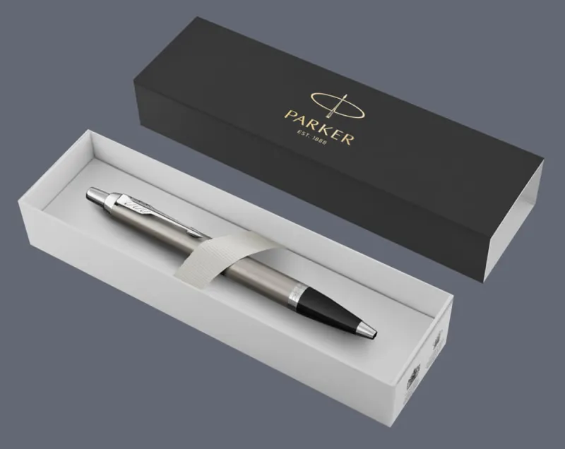 Długopis Parker IM Essential Stalowy CT - 2143631 + BOX Standard