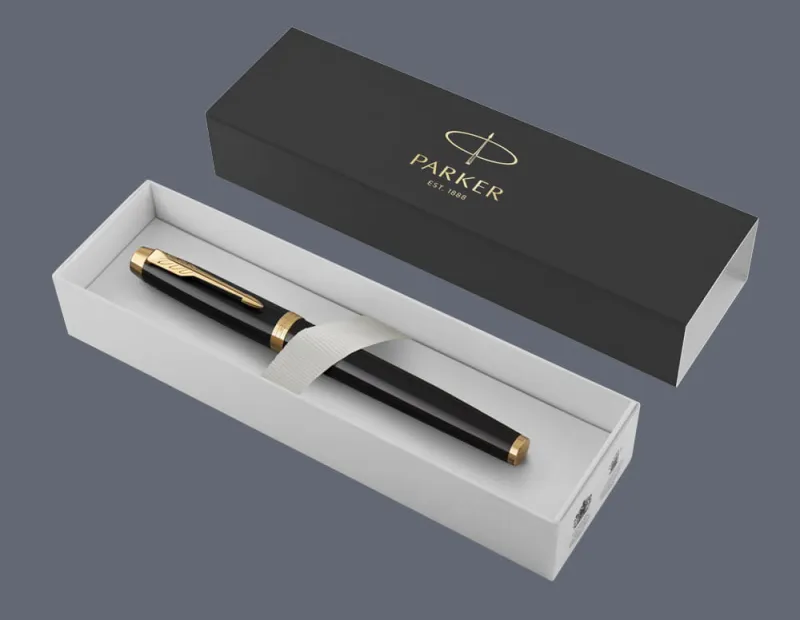 Pióro wieczne Parker IM Core Czarny GT | Stalówka F - 1931645 + BOX Standard