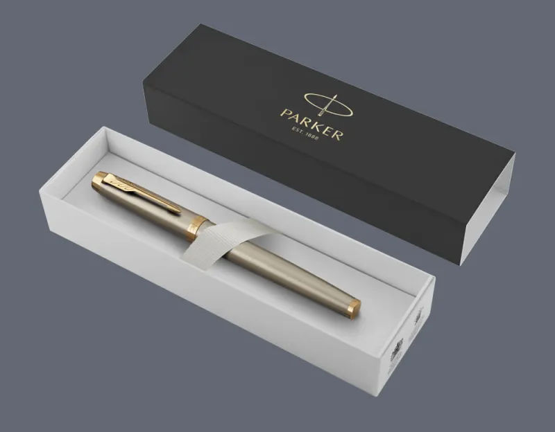 Pióro kulkowe Parker IM Core Brushed Metal GT - 1931663 + BOX Standard