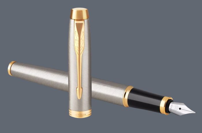 Pióro wieczne Parker IM Core Brushed Metal GT | Stalówka F - 1931649