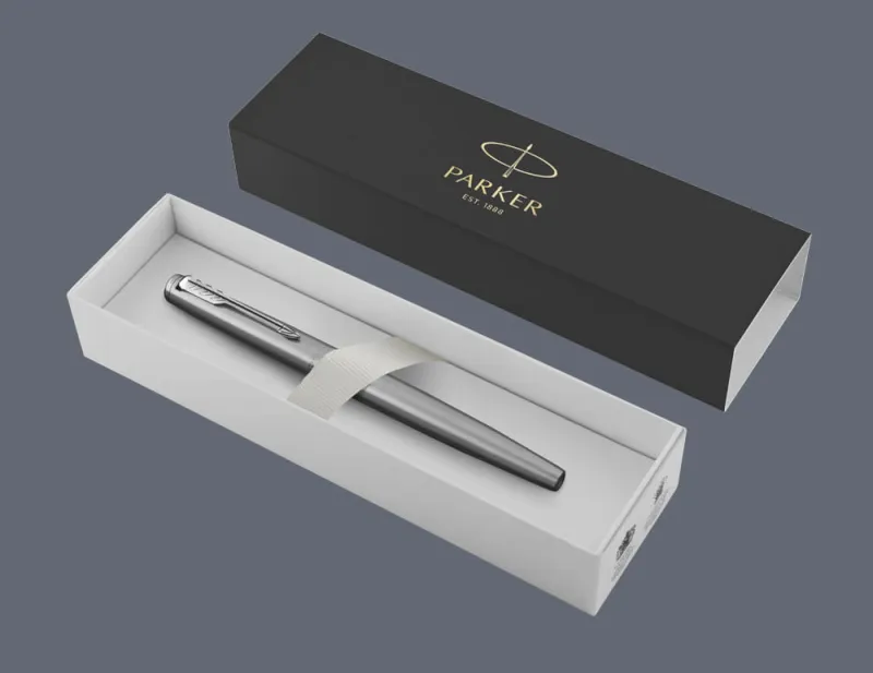 Pióro wieczne Parker Jotter Core Błyszcząca Stal CT | Stalówka M - 2030946 + BOX Standard