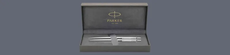 Zestaw piśmienny Długopis + Ołówek Parker Jotter Core Błyszcząca Stal CT + Premium Box