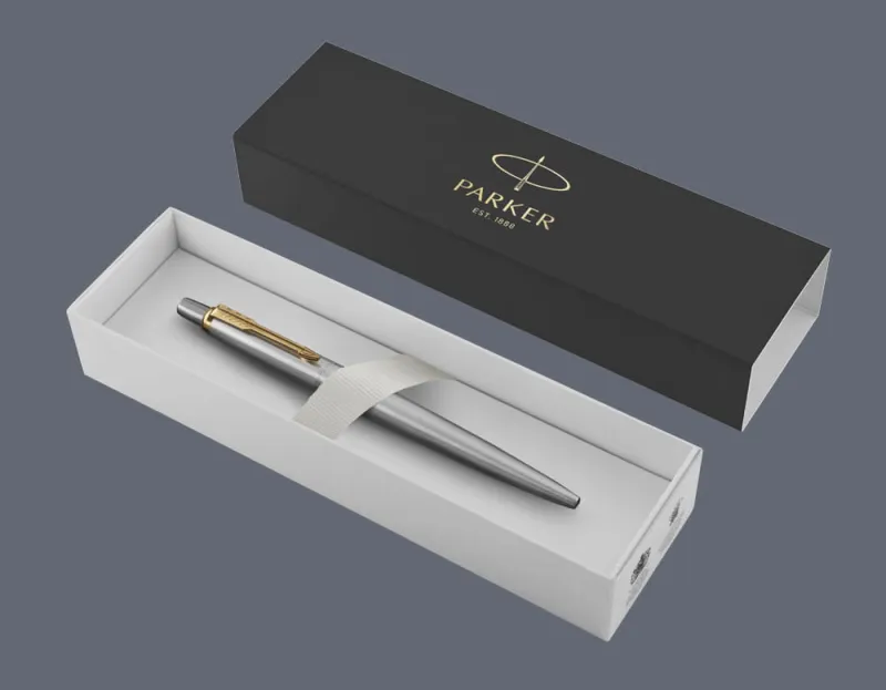 Długopis Parker Jotter Core Błyszcząca Stal GT - 1953182 + BOX Standard
