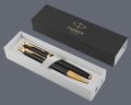 Zestaw Pióro wieczne + Długopis Parker IM Premium Royal Czarny GT | Stalówka F - 1931646_1931667 + BOX Standard