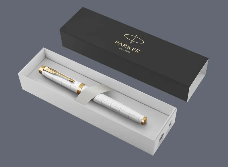 Pióro wieczne Parker IM Premium Royal Perłowy GT | Stalówka F - 2143649 + BOX Standard