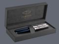 Zestaw Pióro wieczne + Długopis Parker 51 Midnight Blue CT | Stalówka F - 2123501_2123503 + BOX Premium