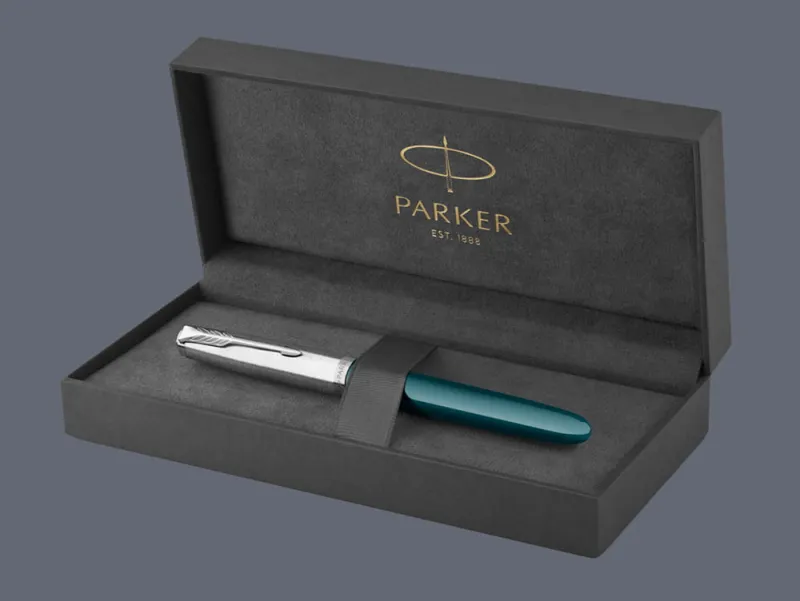 Pióro wieczne Parker 51 Teal Blue CT | Stalówka F - 2123506 + BOX Premium