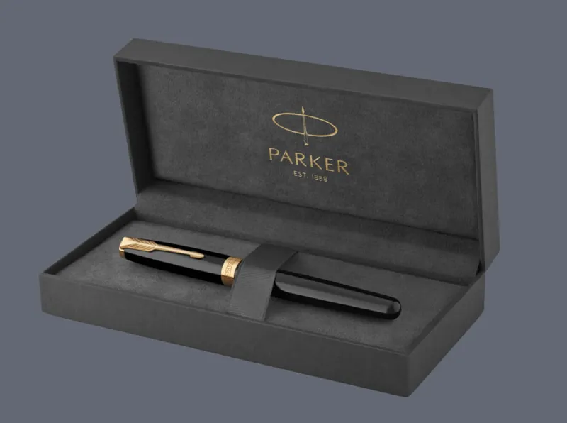 Pióro wieczne Parker Sonnet Core Czarny Lakier GT | Stalówka M - 1931495 + BOX Premium