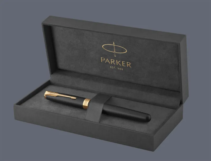 Pióro wieczne Parker Sonnet Core Czarny Mat GT | Stalówka M - 1931517 + BOX Premium