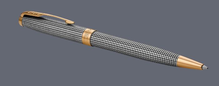 Długopis Parker Sonnet Premium Chiselled Silver GT - 1931492