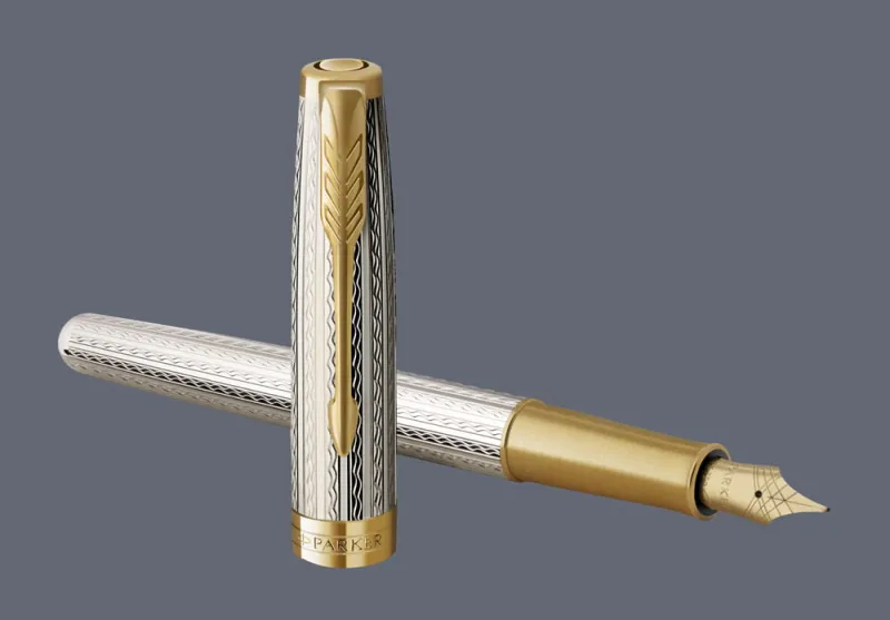 Pióro wieczne Parker Sonnet Premium Silver Mistral GT | Stalówka F/18k - 2119792