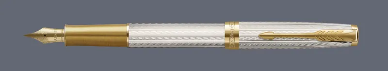 Pióro wieczne Parker Sonnet Premium Silver Mistral GT | Stalówka F/18k - 2119792