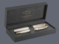Zestaw Pióro wieczne + Długopis Parker Sonnet Premium Silver Mistral GT | Stalówka F/18k - 2119792_2119796 + BOX Premium