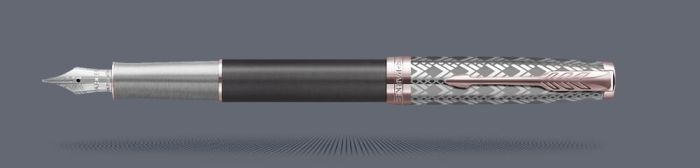 Pióro wieczne Parker Sonnet Premium Metal & Grey PGT | Stalówka F/18k - 2119788