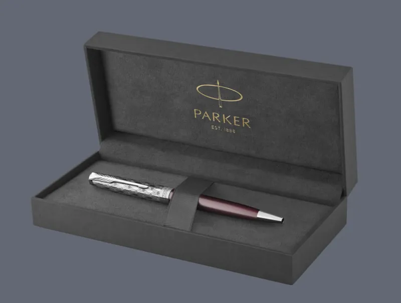 Długopis Parker Sonnet Premium Metal & Red CT - 2119783 + BOX Premium