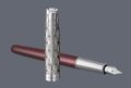 Pióro wieczne Parker Sonnet Premium Metal & Red CT | Stalówka F/18k - 2119650
