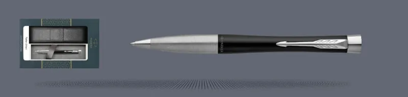 Zestaw Długopis Parker Urban Twist Muted Black CT + Etui Kolor - 2143639