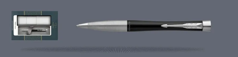 Zestaw Długopis Parker Urban Twist Muted Black CT + Etui Kolor - 2143639
