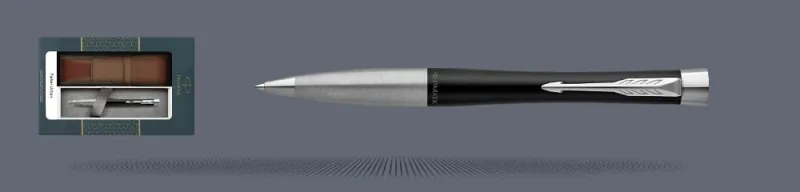 Zestaw Długopis Parker Urban Twist Muted Black CT + Etui Kolor - 2143639