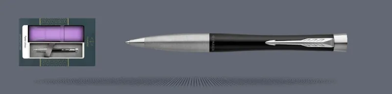 Zestaw Długopis Parker Urban Twist Muted Black CT + Etui Kolor - 2143639