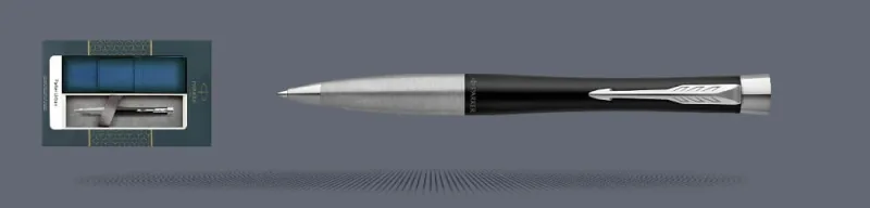 Zestaw Długopis Parker Urban Twist Muted Black CT + Etui Kolor - 2143639