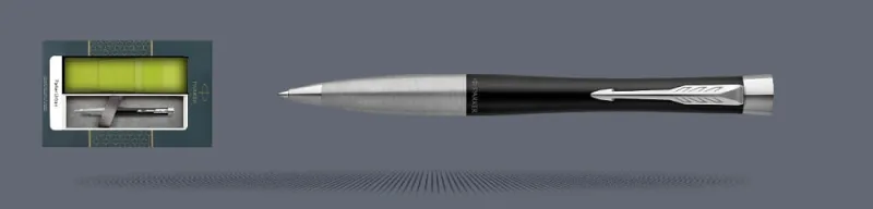 Zestaw Długopis Parker Urban Twist Muted Black CT + Etui Kolor - 2143639