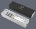 Zestaw Piśmienny Parker Pióro wieczne + Długopis Jotter Originals Biały CT | Stalówka M - 2096871_ 2096874 + BOX Standard