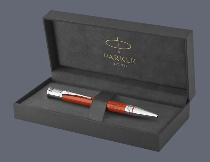 Długopis Parker Duofold Classic Czerwony Akryl CT - 1931379 + BOX Premium