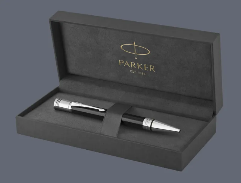 Długopis Parker Duofold Classic Czarny Akryl CT - 1931390 + BOX Premium