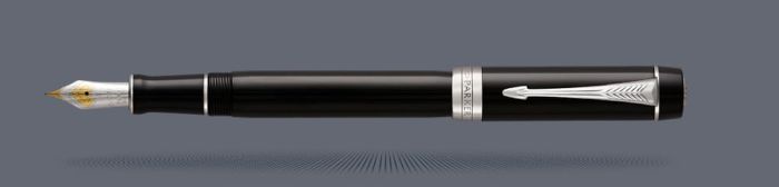 Pióro wieczne Parker Duofold Classic Centennial Czarny Akryl CT