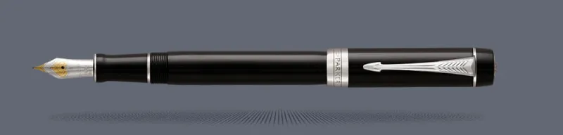 Pióro wieczne Parker Duofold Classic Centennial Czarny Akryl CT